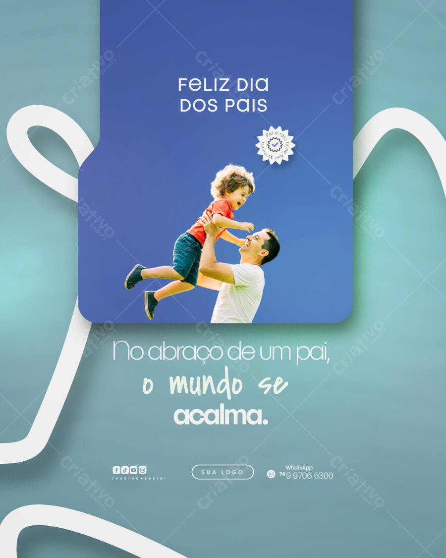 Postagem Dia dos Pais PSD Editável