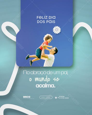 Dia dos pais Social Media PSD Editável
