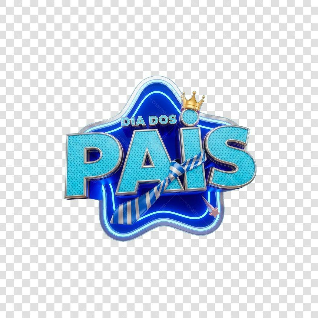 Banner Dia dos Pais PNG com fundo transparente
