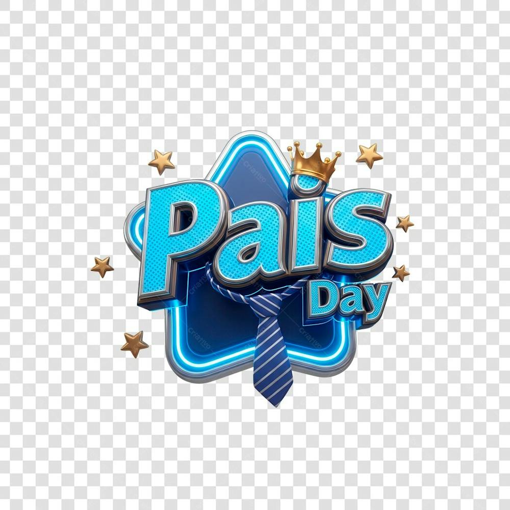 SELO 3D DIA DOS PAIS PARA COMPOSIÇÕES (9)