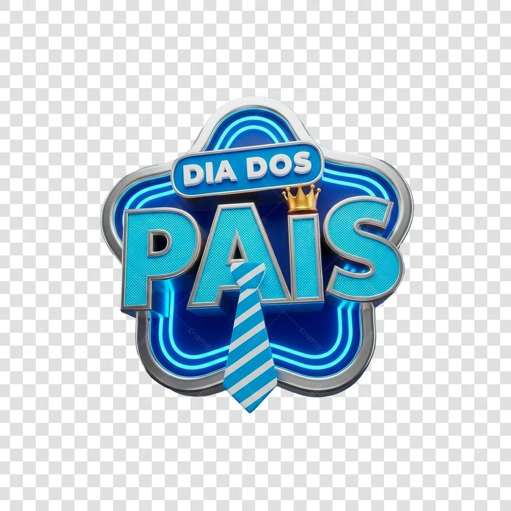 Banner Dia dos Pais PNG com fundo transparente