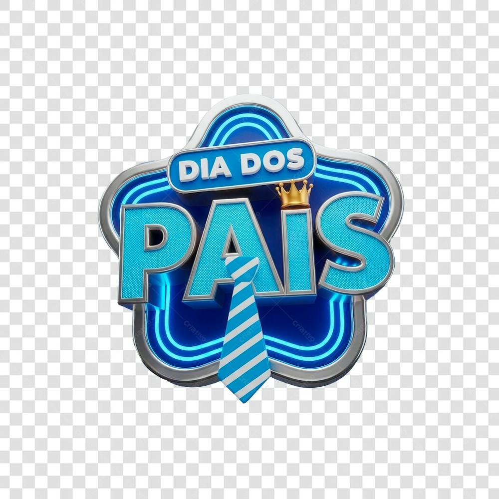 SELO 3D DIA DOS PAIS PARA COMPOSIÇÕES (8)