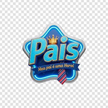 SELO 3D DIA DOS PAIS PARA COMPOSIÇÕES (7)