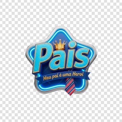 SELO 3D DIA DOS PAIS PARA COMPOSIÇÕES (7)