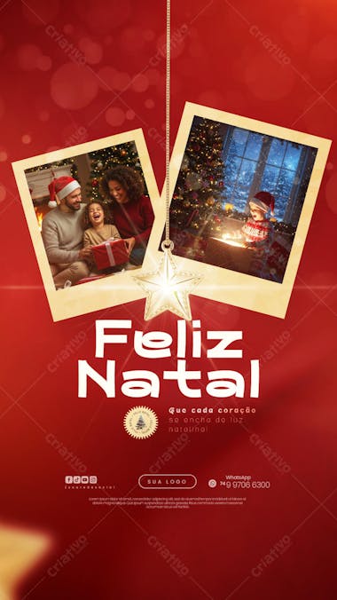 Feliz Natal - 25 de Dezembro - Flyer Social Media PSD Editável - (2)