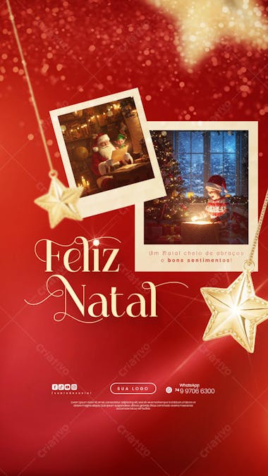 Feliz Natal - 25 de Dezembro - Flyer Social Media PSD Editável - (8)