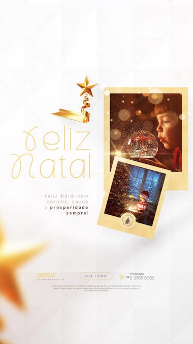 Feliz Natal - 25 de Dezembro - Flyer Social Media PSD Editável - (11)