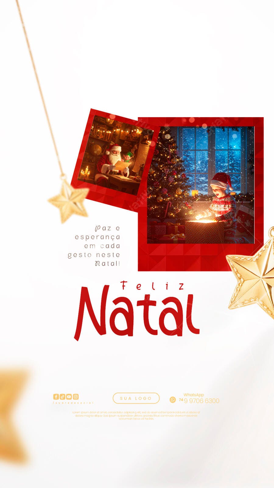 Flyer de Natal PSD Editável