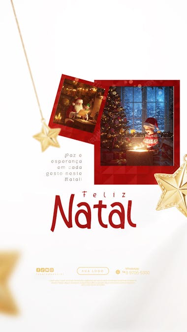 Feliz Natal - 25 de Dezembro - Flyer Social Media PSD Editável - (7)