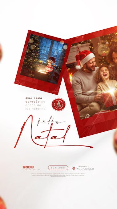 Feliz Natal - 25 de Dezembro - Flyer Social Media PSD Editável - (9)