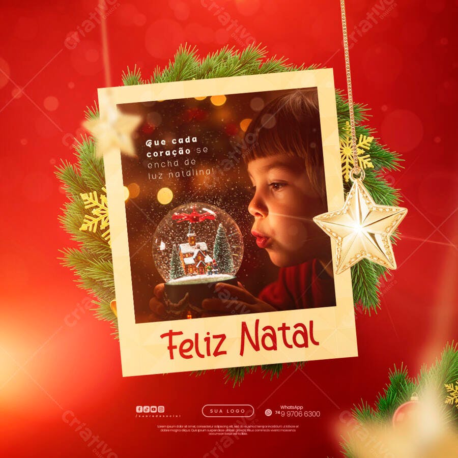 Postagem Natalina PSD Editável