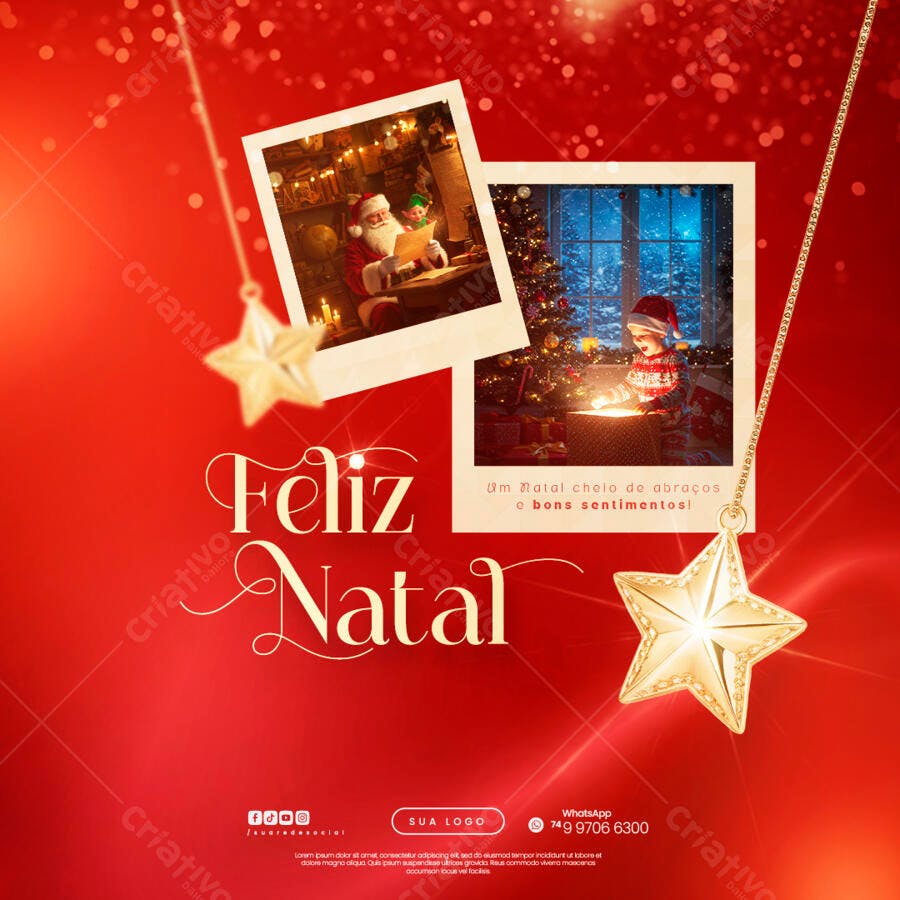 Flyer Feliz Natal PSD Editável