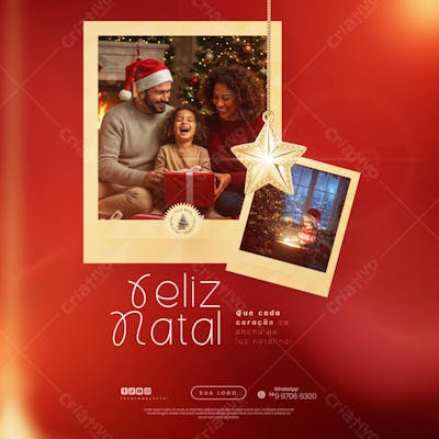 Feliz Natal - 25 de Dezembro - Flyer Social Media PSD Editável - (32)