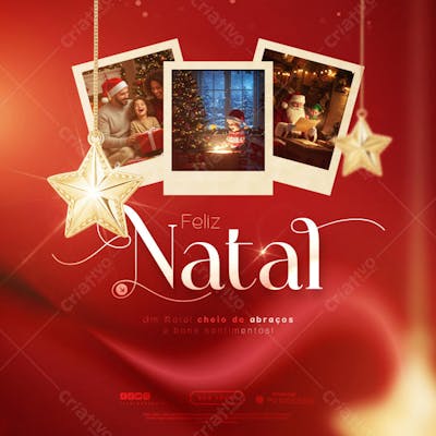 Feliz Natal - 25 de Dezembro - Flyer Social Media PSD Editável - (26)