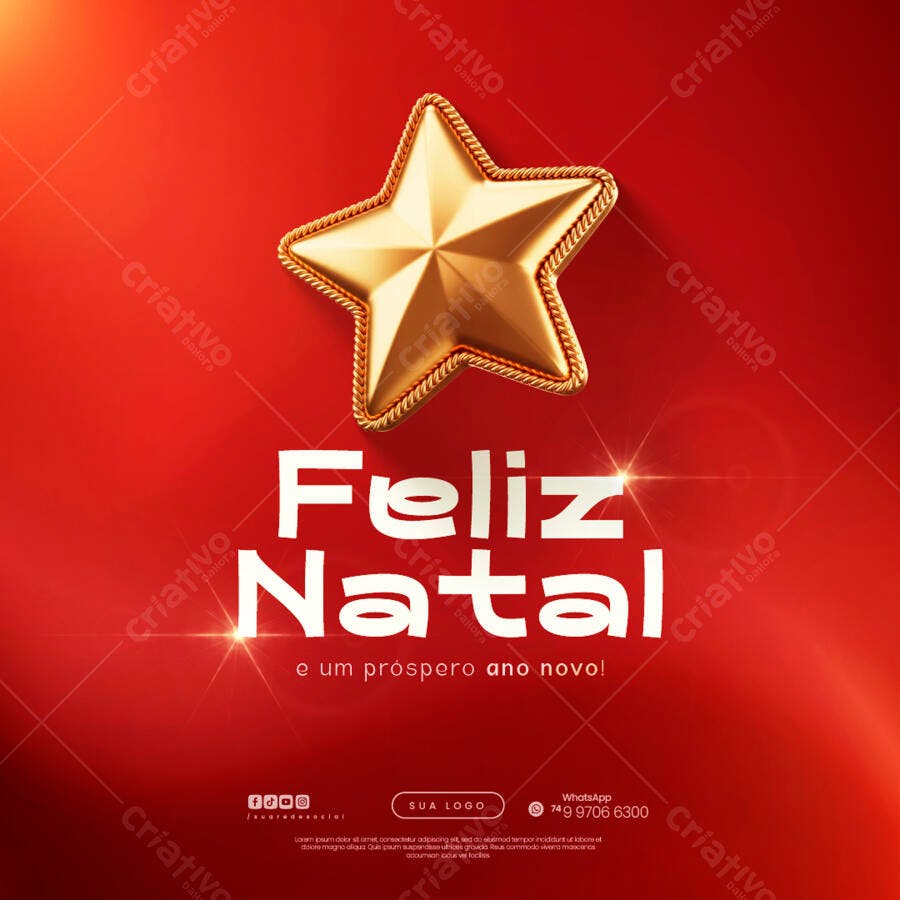 Flyer Natalino PSD Editável