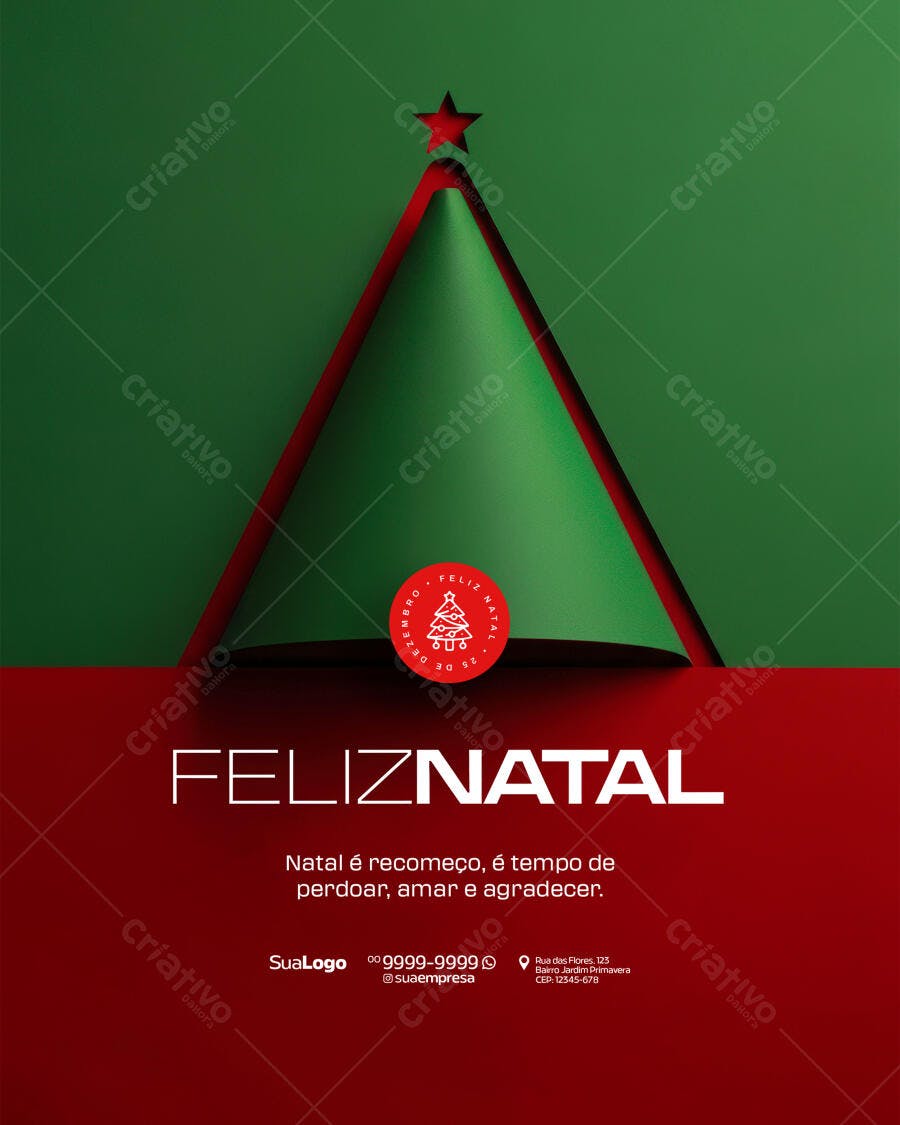 Flyer de Natal PSD Editável