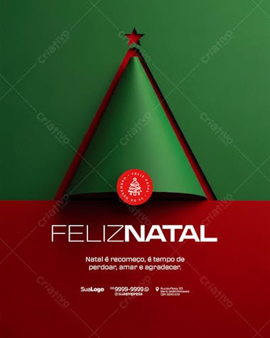 Feliz Natal 25 de Dezembro Social Media PSD Editável (10)