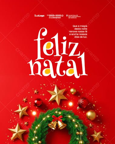 Feliz Natal 25 de Dezembro Social Media PSD Editável (15)