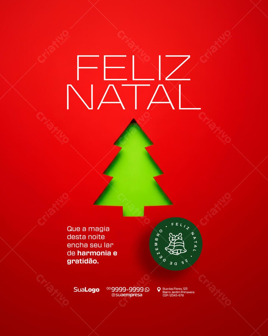 Postagem Natalina PSD Editável