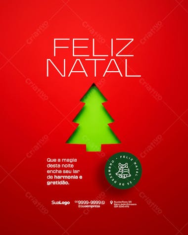 Feliz Natal 25 de Dezembro Social Media PSD Editável (3)