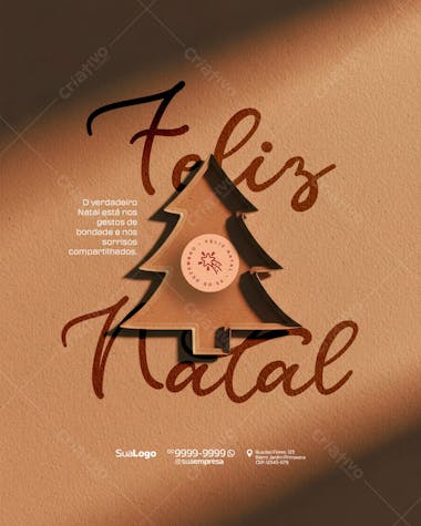 Feliz Natal 25 de Dezembro Social Media PSD Editável (2)