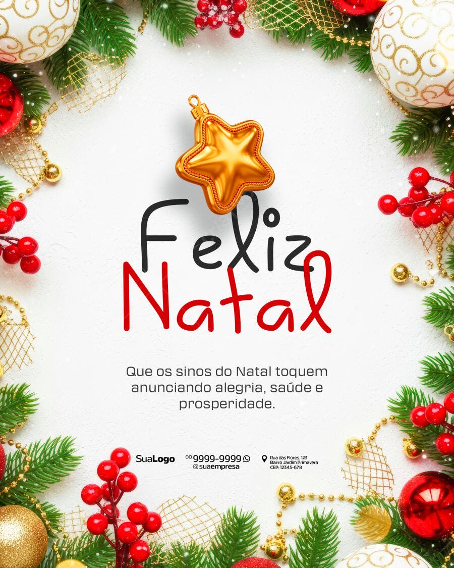 Flyer Natalino PSD Editável