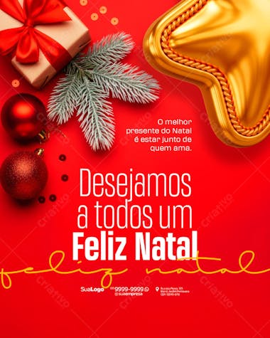 Feliz Natal 25 de Dezembro Social Media PSD Editável (14)