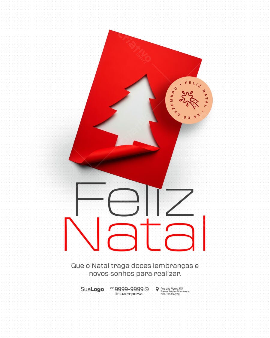 Flyer de Natal PSD Editável