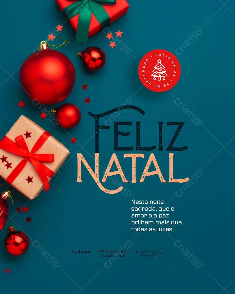Flyer Natalino PSD Editável