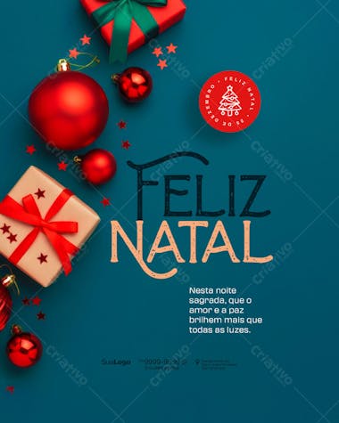 Feliz Natal 25 de Dezembro Social Media PSD Editável (9)