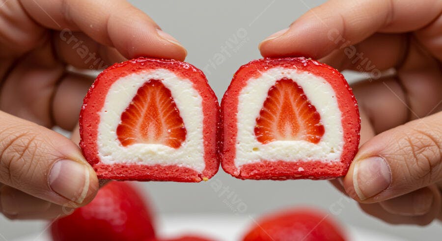 Doce Morango Recheado Creme