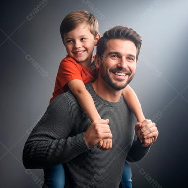 FILHO NO OMBRO DO PAI IMAGEM PARA COMPOSIÇÃO