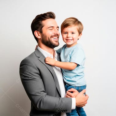 PAI E FILHO FELIZES IMAGEM PARA COMPOSIÇÃO