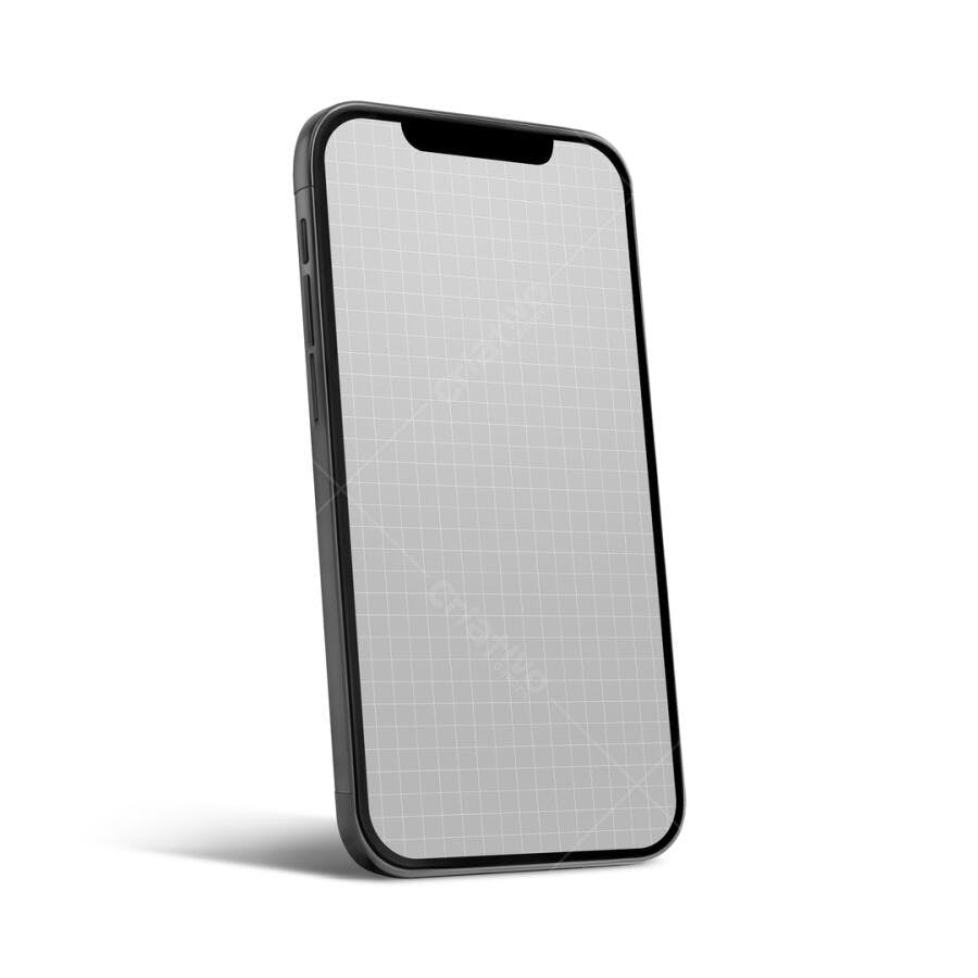 Mockup Realista de Smartphone Preto