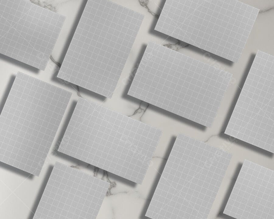 Mockup Cartão de Visita Minimalista em Mármore