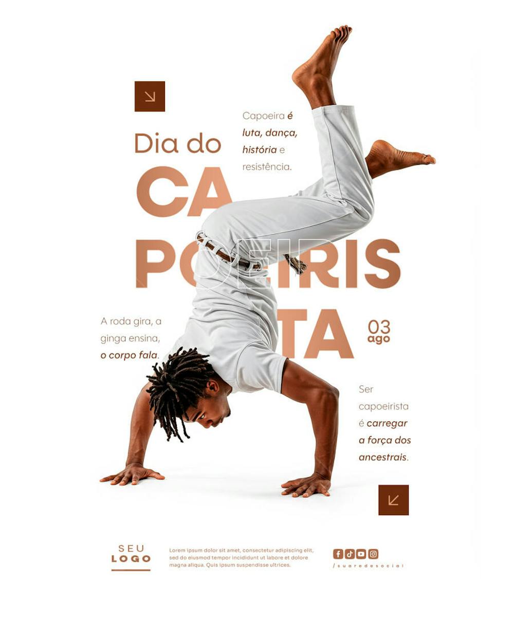 Dia do Capoeirista 03 de Agosto Social Media Psd Editável (3)