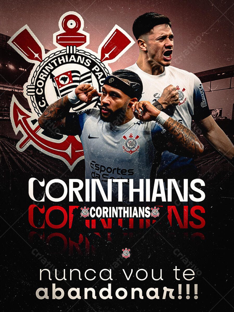 Flyer Corinthians PSD Editável