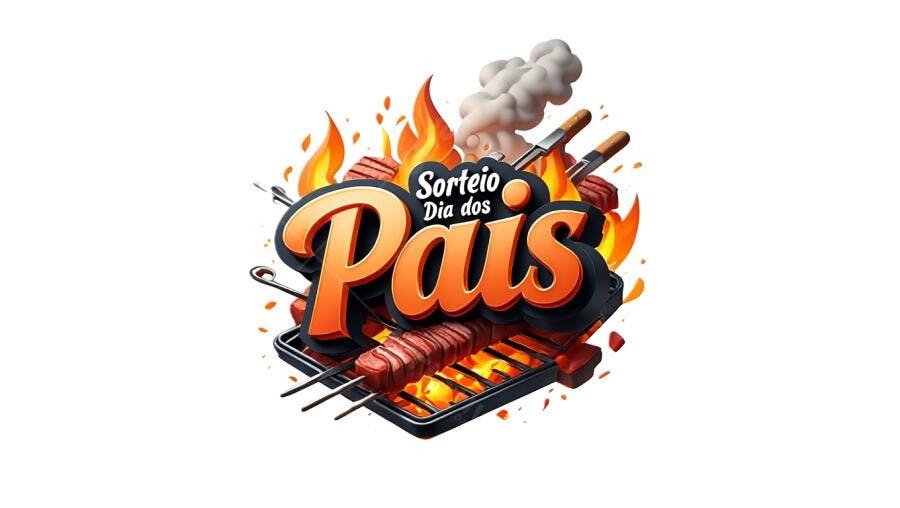 Banner Dia dos Pais Churrasco PNG com fundo transparente