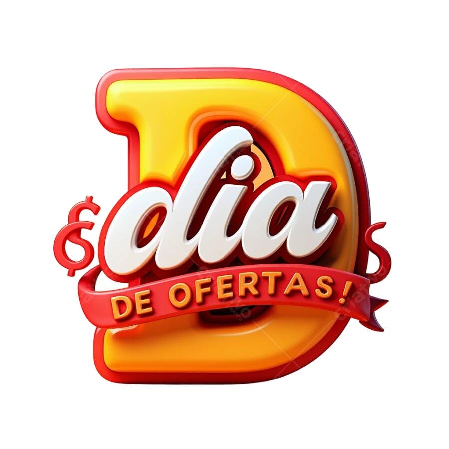Logo Dia de Ofertas PNG com fundo transparente
