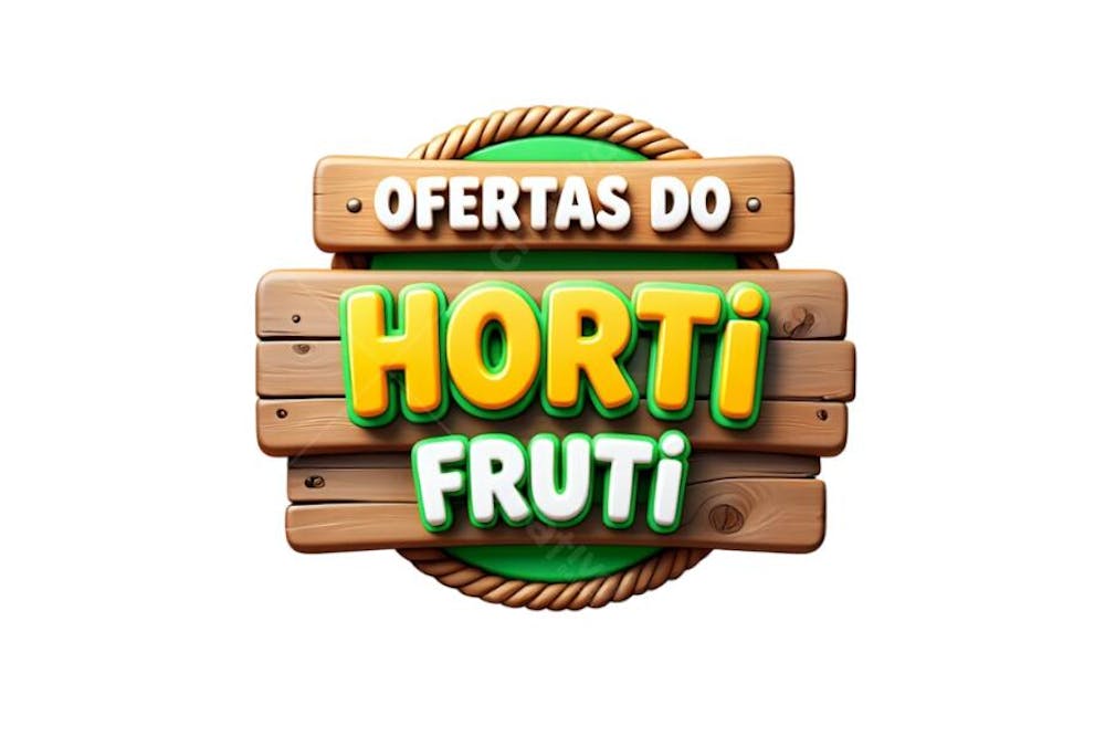 SELO OFERTAS DO HORTI FRUTI PNG