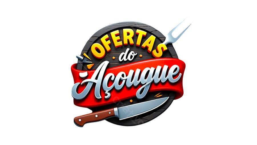 Logo Ofertas do Açougue PNG com fundo transparente