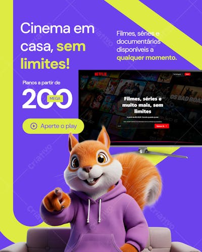 Provedor de internet Psd Editável