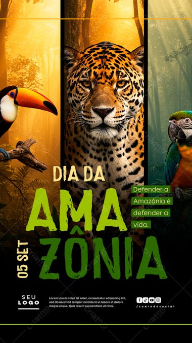 Dia da Amazônia 05 de Setembro Social Media Psd Editável Story (3)