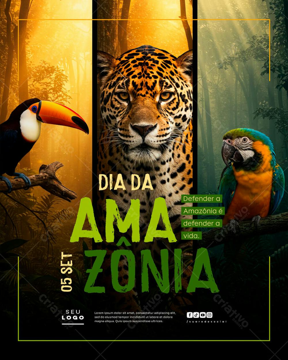 Dia da Amazônia 05 de Setembro Social Media Psd Editável (3)