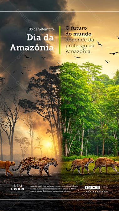 Dia da Amazônia 05 de Setembro Social Media Psd Editável Story (6)