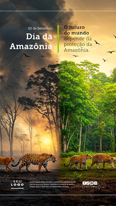 Dia da Amazônia 05 de Setembro Social Media Psd Editável Story (6)