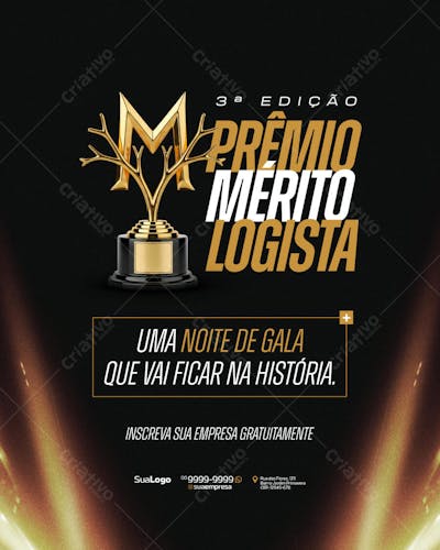 Prêmio Mérito Logista Social Media PSD Editável (1)