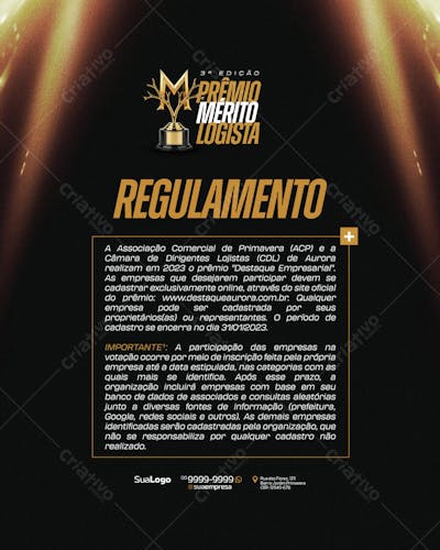 Prêmio Mérito Logista Social Media PSD Editável (4)