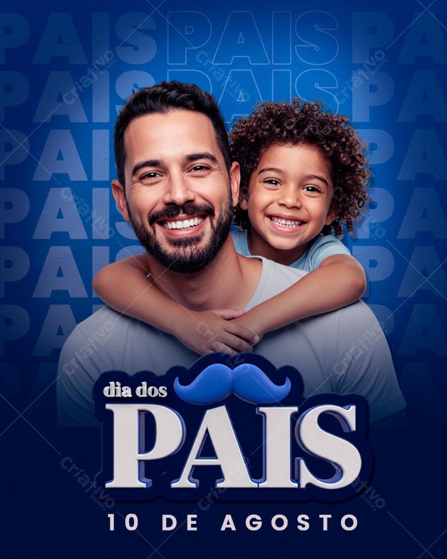 Flyer Dia dos Pais PSD Editável