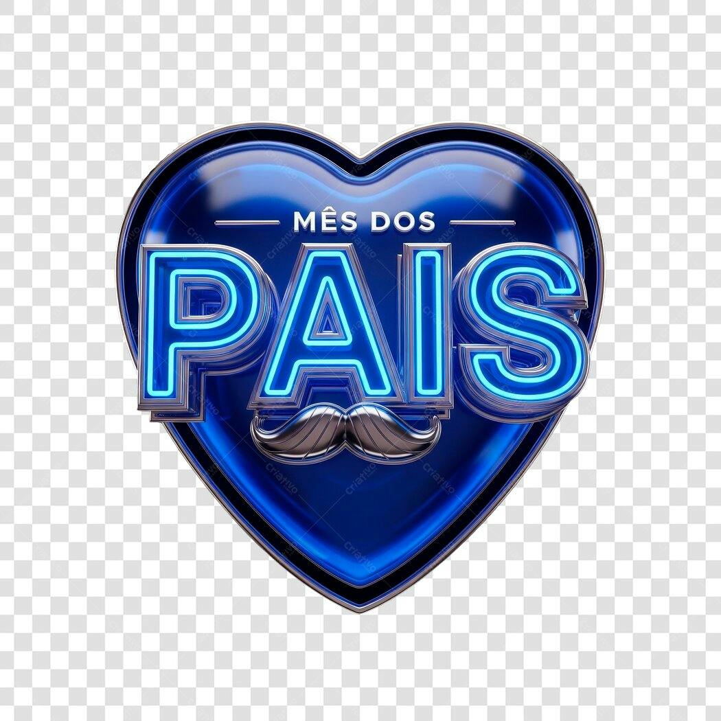 Banner Dia dos Pais PNG com fundo transparente